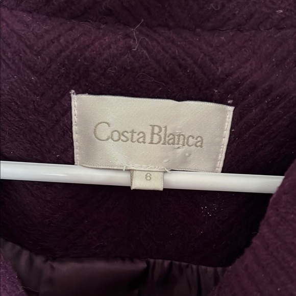 Costa Blanca Women's Purple Belted Jacket - Picture 2 of 7